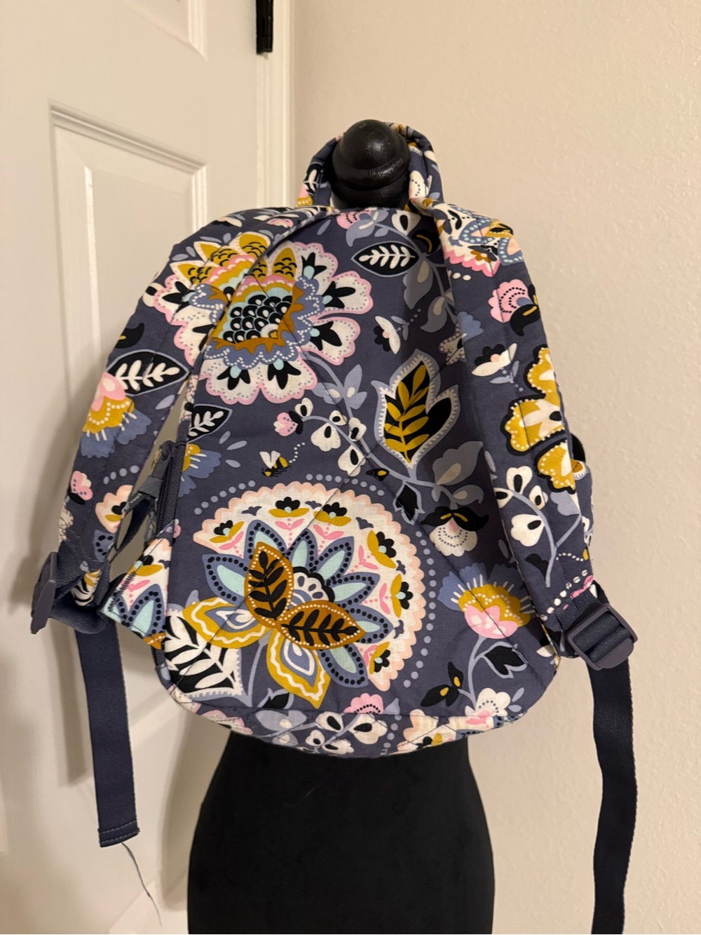 Vera Bradley Quilted Floral Mini Backpack - Charmont Meadows - Picture 4 of 11